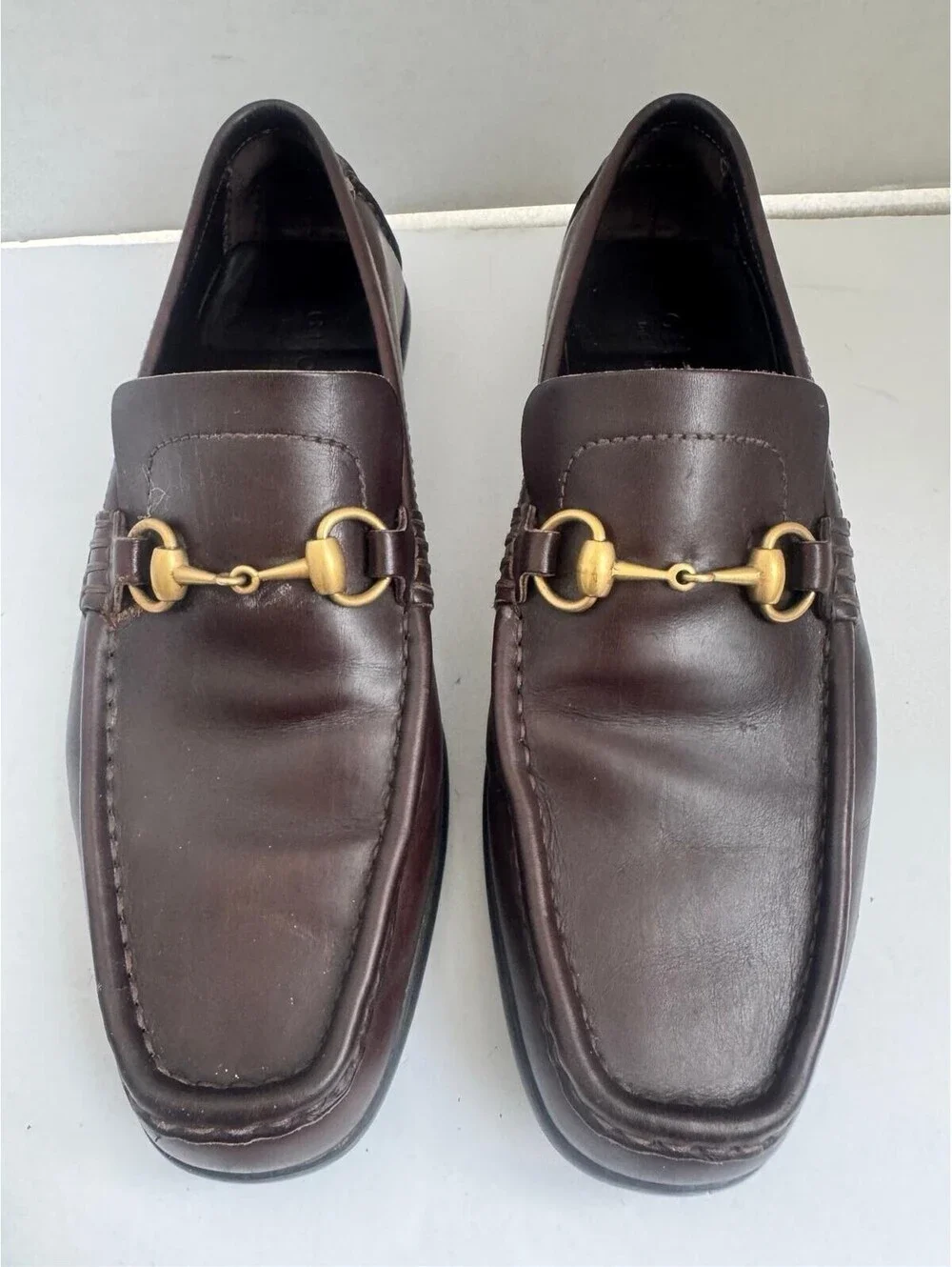 Gucci Horsebit Leather Loafer — Dark Brown Classic Slip‑On Dress Shoe
